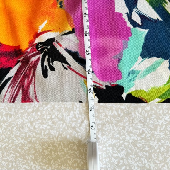 ALYX FLORAL MULTICOLOR SLEEVELESS SHEATH DRESS. KNEE LENGHT. LIKE NEW! - Picture 13 of 15